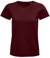 03579 Lds Pioneer SOL'S Ladies Pioneer Organic T-Shirt Burgundy colour image